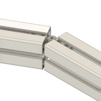 41-200-0 MODULAR SOLUTIONS ALUMINUM HINGE<br>MITER CONNECTOR - SCISSOR MITER CONNECTOR NO DRILLING